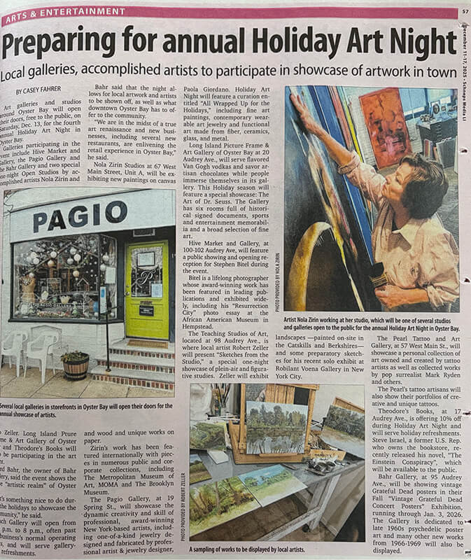 Newspaper article on 'Art Night' 2026.
