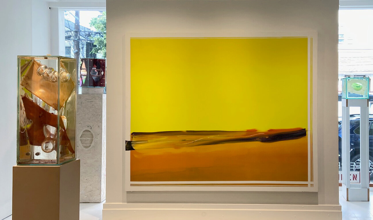 Nola Zirin in exhibition entitled Container, installation view, Marquee Projects.