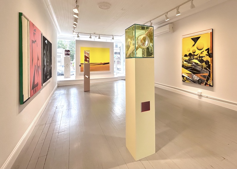 Installation view of exhibition entitled 'Container' at Marquee Projects with Nola Zirin.