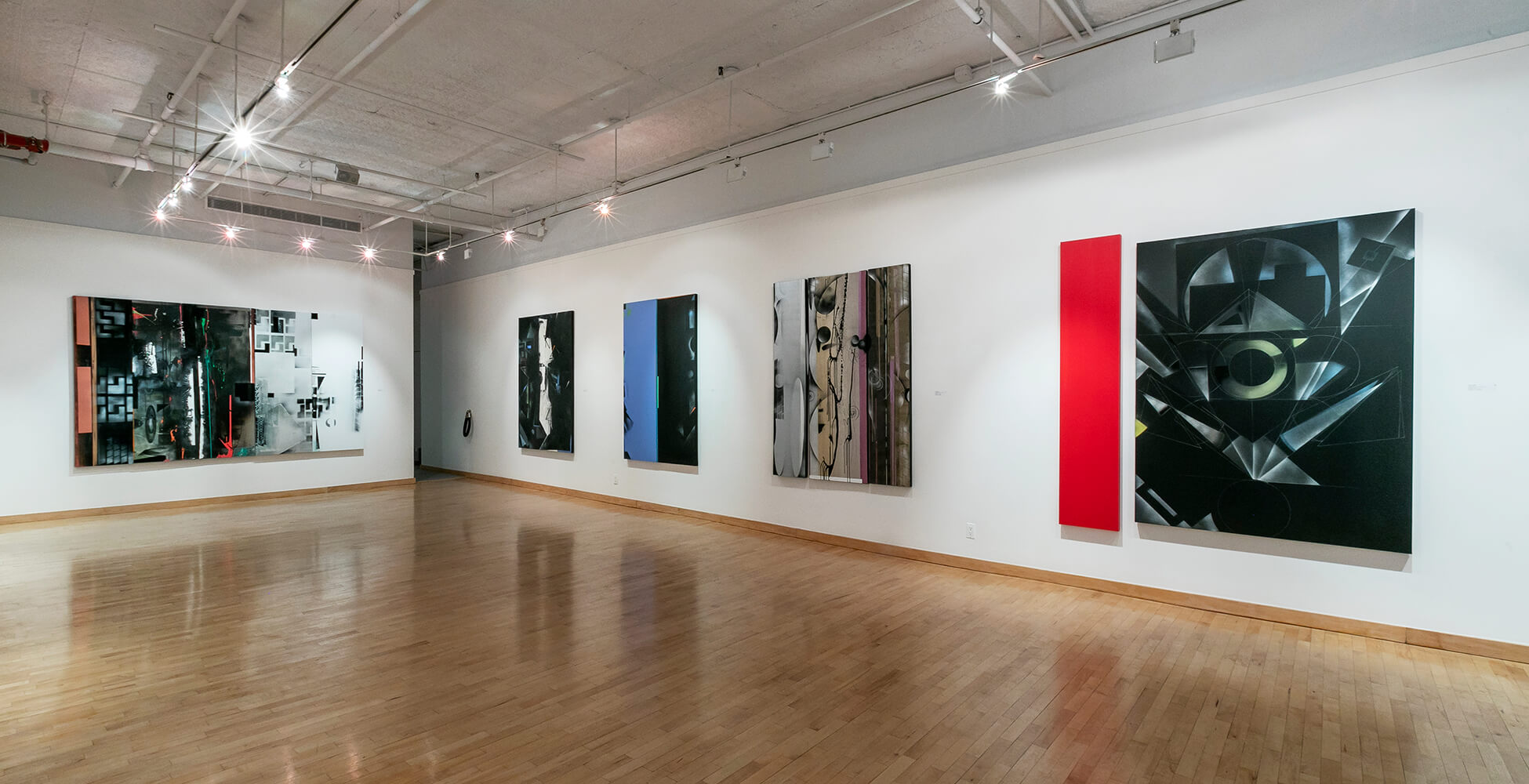 Installation View #1 of Nola Zirin's recent exhibition entitled 'Assembling Chaos' at June Kelly Gallery, Spring 2022.