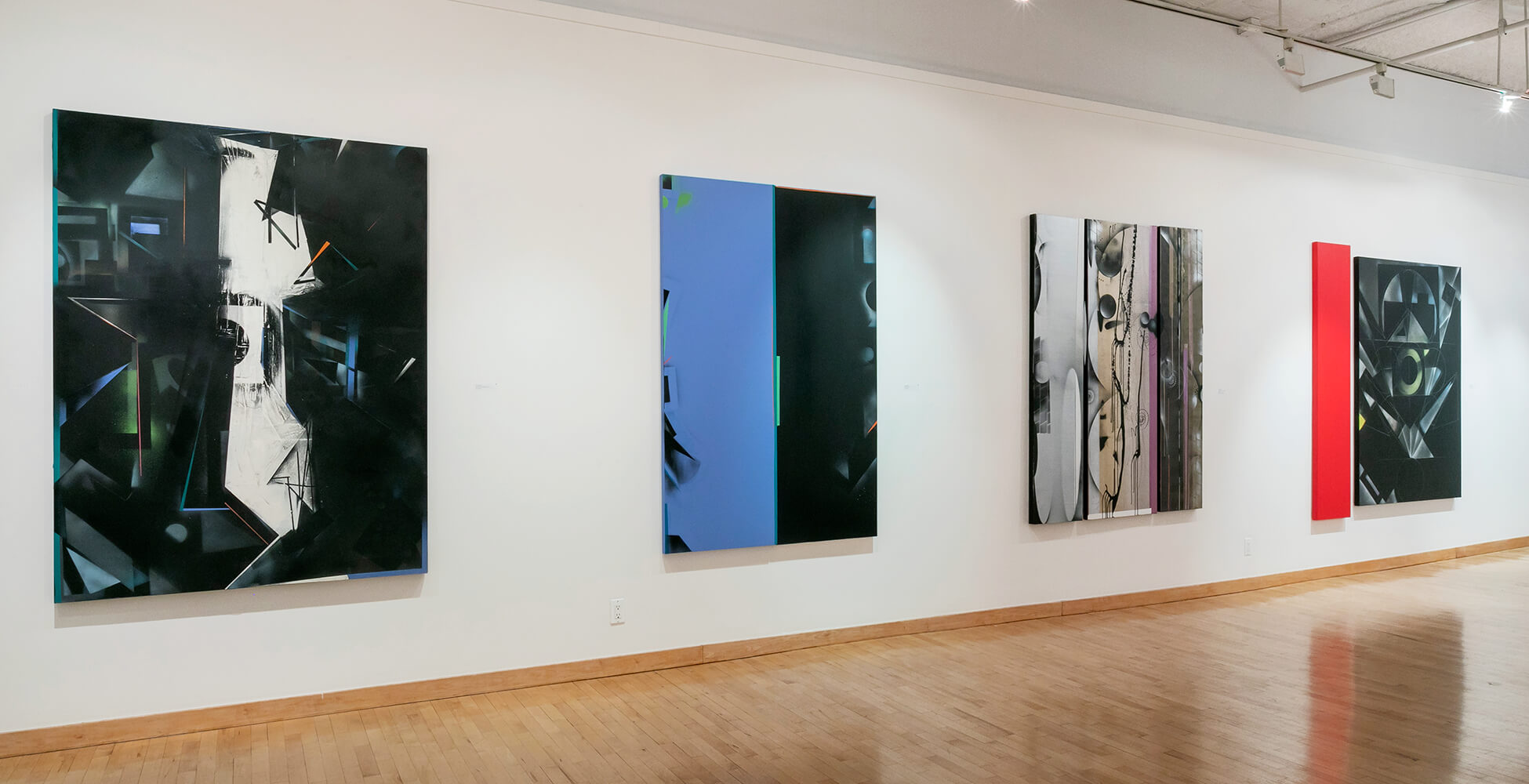 Installation View #2 of Nola Zirin's recent exhibition entitled 'Assembling Chaos' at June Kelly Gallery, Spring 2022.