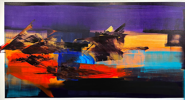 painting, Night Sky by Nola Zirin.