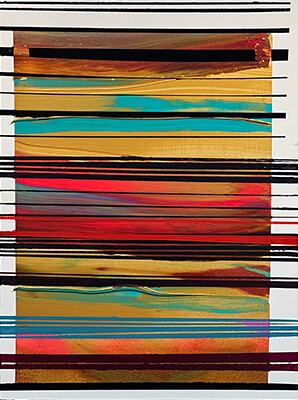 painting, Stripes by Nola Zirin.